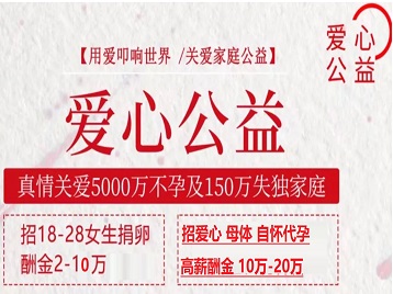 旌阳捐卵助孕生子 爱心志愿者招募